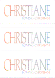 A REWARD FOR DONATIONS -- FIRST NAMES: FEMALE "C"