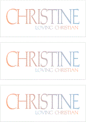 COMPATIBLE NAMES -- REWARD FOR DONATIONS: FEMALE "C"