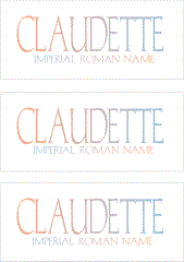 COMPATIBLE NAMES -- REWARD FOR DONATIONS: FEMALE "C"
