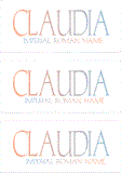 A REWARD FOR DONATIONS -- FIRST NAMES: FEMALE "C"
