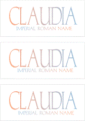 A REWARD FOR DONATIONS -- FIRST NAMES: FEMALE "C"