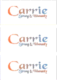 A REWARD FOR DONATIONS -- FIRST NAMES: FEMALE "C"
