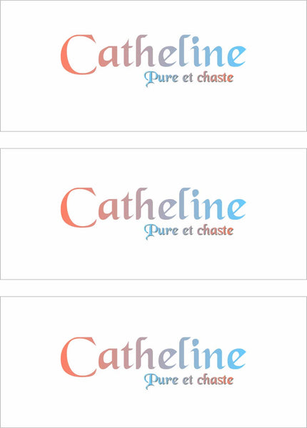 A REWARD FOR DONATIONS -- FIRST NAMES: FRENCH "C"