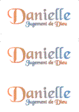 A REWARD FOR DONATIONS -- FIRST NAMES: FRENCH "D, E"
