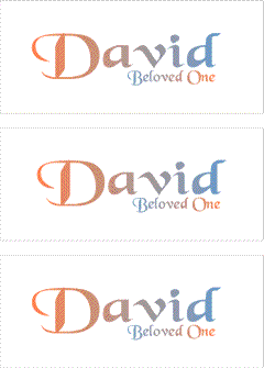 A REWARD FOR DONATIONS: FIRST NAME: MALE "D"