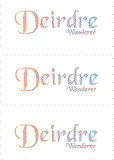 COMPATIBLE NAMES -- REWARD FOR DONATIONS: FEMALE "D"