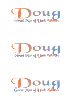 A REWARD FOR DONATIONS: FIRST NAME: MALE "D"