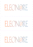 A REWARD FOR DONATIONS -- FIRST NAMES: FEMALE "E"    MODEL DIGITAL