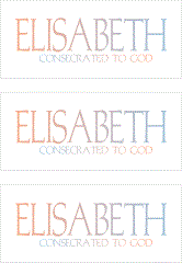 A REWARD FOR DONATIONS -- FIRST NAMES: FEMALE "E"    MODEL DIGITAL