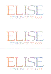 A REWARD FOR DONATIONS -- FIRST NAMES: FEMALE "E"    MODEL DIGITAL