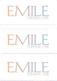 A REWARD FOR DONATIONS -- FIRST NAMES: FEMALE "E"    MODEL DIGITAL
