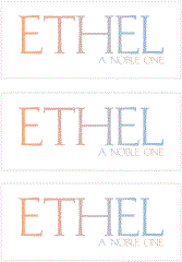 A REWARD FOR DONATIONS -- FIRST NAMES: FEMALE "E"    MODEL DIGITAL