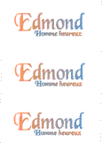 A REWARD FOR DONATIONS -- FIRST NAMES: FRENCH "D, E"