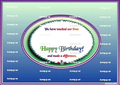 God's Loveletters Happy Birthday -- Touching our Lives