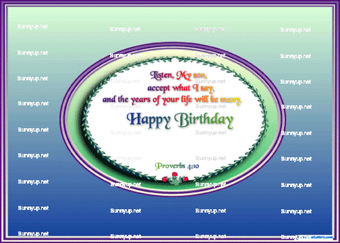 God's Loveletters Birthday -- Listen My Son