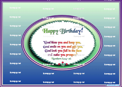 God's Loveletters Birthday -- Blessings