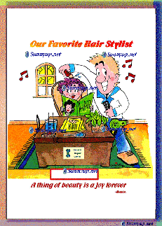 00 HAIR STYLES & FASHION LADY HAIRDRESSER