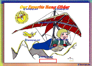 00 FLYING HANG GLIDER GIRL