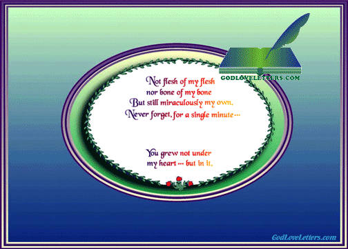 God's Loveletters Family Tree of six 6