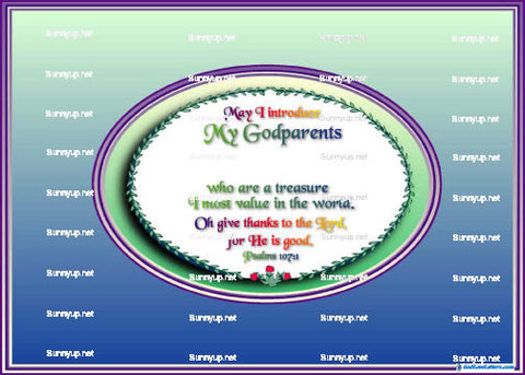 God's Loveletters Introducing My Godparents