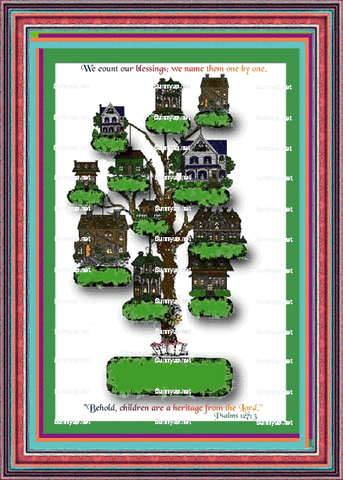 God's Loveletters Family Tree -- 11 Members