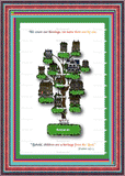 God's Loveletters Family Tree of six 6