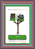 God's Loveletters Family Tree of six 6