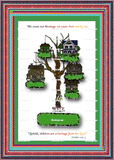 God's Loveletters Family Tree of six 6