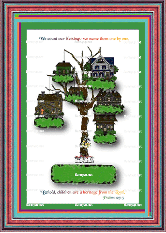 God's Loveletters Family Tree -- 6 Members
