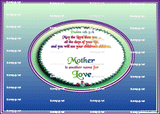 God's Loveletters Family Tree of six 6
