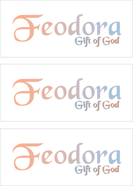 A REWARD FOR DONATIONS -- FIRST NAMES: FEMALE "F"