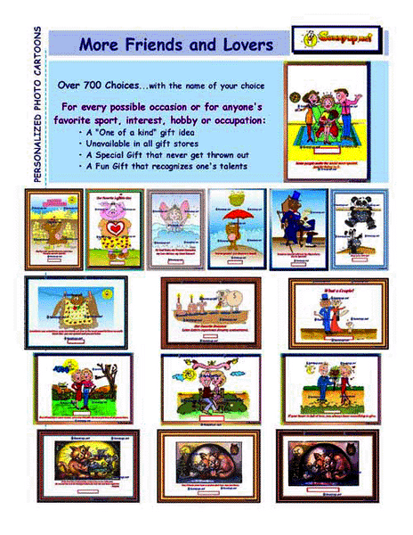 YOUR PERSONALIZED FRIENDS CARTOON