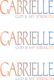 COMPATIBLE NAMES -- REWARD FOR DONATIONS: FEMALE "G"