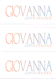 A REWARD FOR DONATIONS -- FIRST NAMES: FEMALE "G"