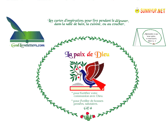 A  LA PAIX DE DIEU GLF18