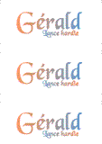 A REWARD FOR DONATIONS -- FIRST NAMES: FRENCH "G"