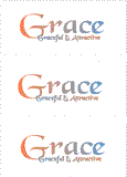 A REWARD FOR DONATIONS -- FIRST NAMES: FEMALE "G"
