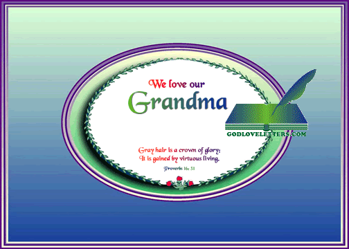 God's Loveletters Our Favorite Grandma Gray Hair