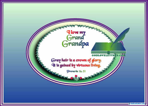 A GOD LOVE LETTER:  GRANDPA