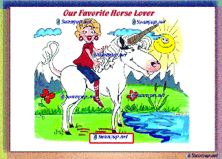 00 HORSE OUR FAVORITE HORSE LOVER ON A UNICORN