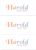 A REWARD FOR DONATIONS: FIRST NAME: MALE "H, I"