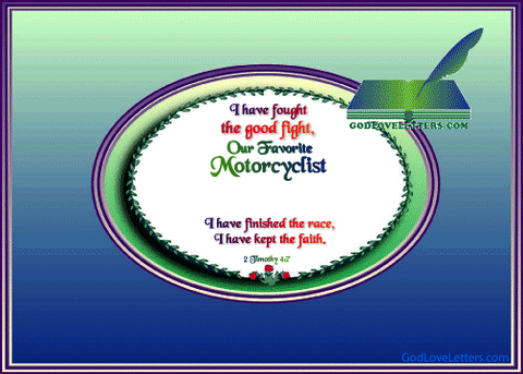 God's Loveletters Our Favorite Motorcyclist