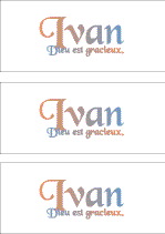 A REWARD FOR DONATIONS -- FIRST NAMES: FRENCH: "H, I"