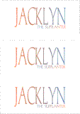 A REWARD FOR DONATIONS -- FIRST NAMES: LETTER "J"