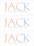 A REWARD FOR DONATIONS -- FIRST NAMES: LETTER "J"