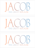 A REWARD FOR DONATIONS -- FIRST NAMES: LETTER "J"