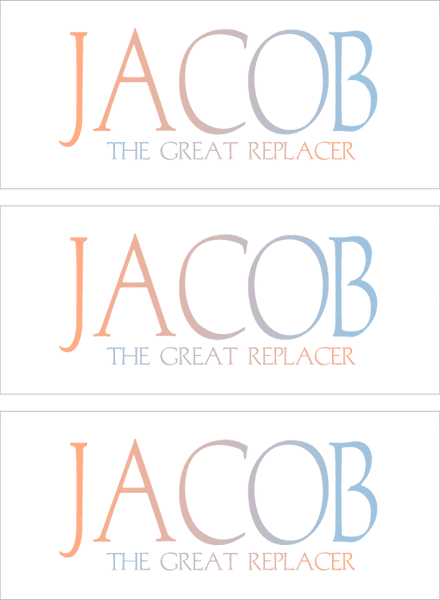 A REWARD FOR DONATIONS -- FIRST NAMES: LETTER "J"