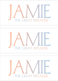 A REWARD FOR DONATIONS -- FIRST NAMES: LETTER "J"