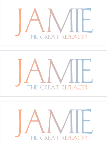 A REWARD FOR DONATIONS -- FIRST NAMES: LETTER "J"