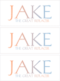 A REWARD FOR DONATIONS -- FIRST NAMES: LETTER "J"